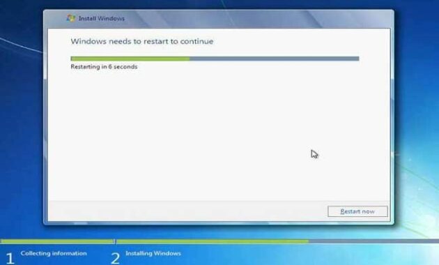 cara install Windows 7 CD