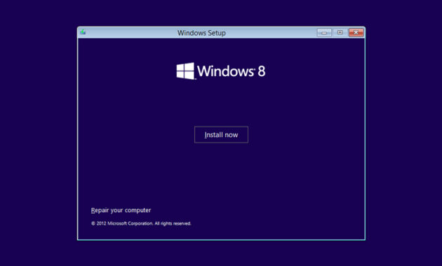 Install Now Windows 8